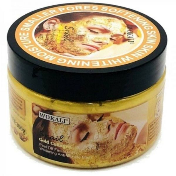 Wokali Snail Gold Collagen face mask for anti-aging facial skin peeling (62g180)